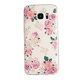 Samsung Galaxy S7 Edge ケース カバー UNEXTATI 高品質 超薄型 高級 TPU 保護カバー 液晶保護 衝撃吸収 全面保護 耐汚れ 柔軟 脱着簡単 落下防止 防塵 耐久 透