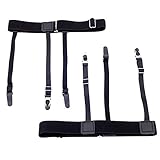 lily's JP home シャツガーター　ベルト　クリップ　調節可能　シワ/外漏れ防止　フォーマルアクセサリー　シャツベルト　サスペンダー　シャツをきれいにする　ガーターベルト式　しわ防止　シャツ