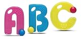 Mayapple Baby? - ABC Teething Letters? - 3 Silicone Teethers - Guava Set [並行輸入品]