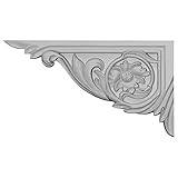 Ekena Millwork SB11X06FVI-L 11-Inch W by 6 1/4-Inch H by 5/8-Inch D Vincent Stair Bracket, Left [並行輸