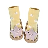 杜屋トヤ 赤ちゃん、かわいい、漫画、三次元靴下、滑り止め靴下、床靴下　カーキ、ピンク、イエロー、グレー、ホワイト、ブルー、S、M、L　１１-１３cm　0〜２歳の子供にぴったり