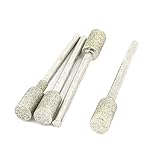 uxcell ダイヤモンド マウントポイント 円筒ノーズ ビット 3mm x 6mm 研削