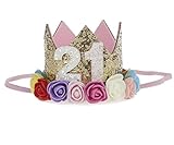 KRY ベビー 王冠 クラウン パーティー キッズ 大人 子供用 髪飾り ガールズ 帽子 ヘッドバンド 可愛い フラワー クラウン ストレッチ キッズ 女子会 パーティー ヘアバンド 1歳 2歳 3歳