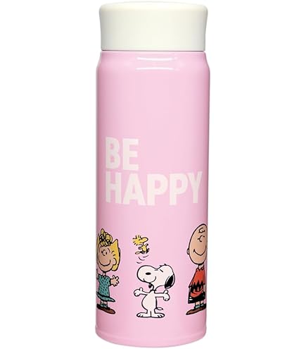 Amazon｜大西賢製販 PEANUTS ステンレスボトル PINK BE HAPPY