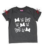 [タキヒヨー] ミニー リボン 半袖Tシャツ ブラック 100