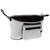 Lovoski ベビーカー用　ネオプレン 　ドリンク ホルダー　バッグ　ベビー用品　収納バッグ　全2色選べる - グレー