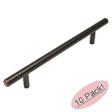 Cosmas 404 – 128orb Oil Rubbed BronzeソリッドスチールConstruction 3 / 8インチスリムラインユーロスタイルキャビネットハードウェアバーPull – 