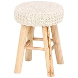 不二貿易 スツール 高さ43cm アイボリー 33288