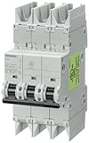 Siemens 5SJ43048HG42 Miniature Circuit Breaker UL 489 Rated 3 Pole Breaker 4 Ampere Maximum Tripping