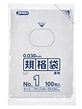 ジャパックス LD 規格袋 3号 厚み0.030mm 透明 K-03
