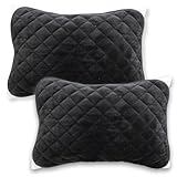 シルフィーズ 枕パッド 2枚組 43×63cm 枕カバー リバーシブル 綿100％ タオル地 フランネル オールシーズン あったか 洗える ウォッシャブル ゴム付き ブラック