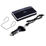 Wunes(TM) 車の充電器とISOの新着ハンズフリーカーキットスピーカーサンバイザークリップ10メートルの距離