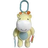 Child of Mine Soft Yellow Horse Plush Stroller Toy with Teething Ring and Rattle by Child of Mine