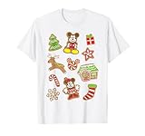 ディズニー ミッキーとミニー クリスマス ジンジャーブレッドクッキー Tシャツ