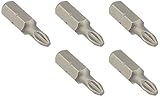 Vermont American 16374 Type Phillips Drywall Size Number 2 with 1-Inch Length Icebit Power Bit, 5-Pa