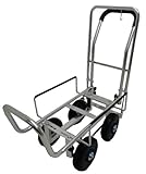 四輪アルミキャリー スライド式 (ノーパンクタイヤ)　ブレーキ付 AKB-43NPU コンテナ2個積み