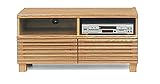 日本製 和風 幅100cm ロータイプテレビボード 完成品 (ナチュラル)