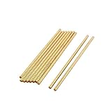 uxcell RCモデル丸棒　飛行機　軸　ソリッド　ブラス製　10個入 CNC 3mmx100mm