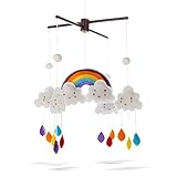 Marmelada Rainbow Mobile Clouds Raindrops Nursery Baby Room Bedtime Night D?cor by Marmelada
