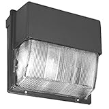 Lithonia Lighting TWH LED 20C 50K 72W 5000K LED Pressure Sodium Wallpack with Glass Lens and Lamp, B
