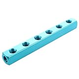 SODIAL(R) 1/4インチ PTスレッドポート　6ウェイ　クイックコネクト　エアホース　マニホールドブロックスプリッタ
