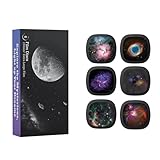 リアルなディスク - Ainael MeteorとGalaxyプロジェクター用ディスク、ホームプラネタリウム用5KウルトラHDスライド、プロジェクターなしのディスク6枚セット(ネビュラ5)。