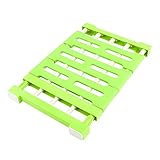 uxcell 収納ケース 雑貨収納分割 たな ラック 家庭 プラスチック 引き込み式 ライトグリーン 62.5 x 24 x 2.5cm