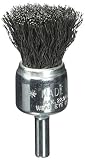 Weiler Carbon Steel Cup Brush - Shank Attachment - 3/4 in Dia - 0.0104 in Bristle Dia & 22000 Max RP