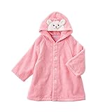 [ミキハウス] MIKIHOUSE 【ミキハウス(ベビー)】 くまちゃんスマイル ベビーバスローブ 40-3806-562 ピンク