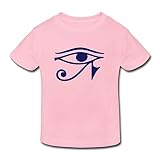 星 ２～６歳子供 半袖 男女兼用 目 宗教 標識 十字架 オリジナル ティー Tシャツ Pink 5-6 Toddler