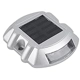 ソーラー充電 ガーデンライト 3×2 LED ライト 常時点灯 防水 屋外 階段 道路鋲 路肩鋲 自動発光 夜間照明 誘導灯 歩道ライト 道路ライト 駐車場 スコッチ強力両面テープ付き (ホワイト)