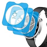 For シャオミ(Xiaomi) Watch S4 41mm ガラスフィルム ガイド付き 強化ガラス 保護フィルム YANMONGI 強化ガラス 旭硝子製素材 ガイド枠つき 耐衝撃 高感度タッチ 高透過率 指紋防止 気泡レス 貼り付け簡単 xiaomi Watch S4 41mm 対応【3枚セット】
