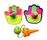 クラシックキッズトスとキャッチボールゲームセットキャッチボール玩具セット、オレンジ