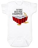 Vulgarベビーボディスーツ、将来Beer Pong Champion カラー: ホワイト