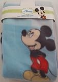 Disney Mickey Mouse Printed Fleece Blanket, Blue, Style #82425 by Cudlie Accessories [並行輸入品]