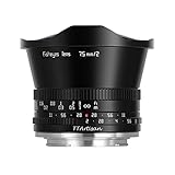 TTArtisan MF 7.5mm F2 Lマウント APS-C Fisheye 単焦点レンズ (国内正規品・メーカー2年保証付) シグマL互換品 魚眼レンズ 広角 マニュアルフォーカス ミラーレスカメラ用 小型 軽量 風景撮影/星景/星空タイムラプス用 ブラック 銘匠光学