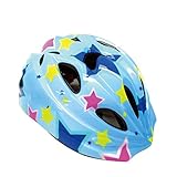 J@G connection（ジャグコネクション） 子供用 自転車用 ヘルメット 単品 ＆ ヒジ ヒザ 手首 プロテクター セット 超軽量 可愛い オシャレ (6-Sｻｲｽﾞ スター（単品）)