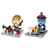 Andux Space ミニ ブロック 積み木 ABS 軽量 ハロウィーン 2組セット KLJM-02 (ゾンビ+吸血鬼)