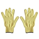 MolySun 手袋 作業用 手袋1組の作業用手袋アンチカット耐摩耗性安全手袋耐摩耗用ガーデニング手袋労働保護手袋（黄色）