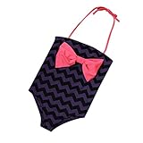 子供用 水着 ワンピース ホルターネック 縞模様 蝶結び スパゲティストラップ 柔らかい 快適 水泳 スイミング ビーチ 温泉 遊び キッズ水着 ビキニ ガールズ 夏 かわいい オシャレ ファッション