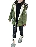 ISSDEM(イッスデン) 女の子 デニム ジャケット 子供 キッズ デニム コート アウター 秋冬 ダウン 裏起毛 保温 綿服 帽子付き 秋冬