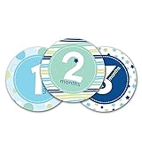 ベビー ベリーステッカー（boy） 12ヶ月 マンス ハーフバースデー 記念撮影 バースデー 飾り