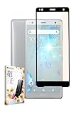 叶kanae カナエ Xperia XZ2 用 ガラスフィルム 強化ガラス 全面保護 保護フィルム フィルム ブルーライトカット SO-03K 用 SOV37 用 702SO 用 液晶保護フィルム 黒縁 1枚入り