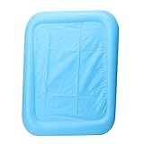 ブルーインフレータブル砂トレイ城砂テーブル子供キッズインドアPlay Sand Mud Toy