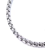 [京都おかげさまで] ステンレス ベネチアンチェーン ネックレス 幅 ５ｍｍ ４ｍｍ ３ｍｍ ２ｍｍ (60, 幅5mm)