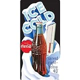 Ice Cold Coca Cola Coke 44度Tin Sign 9 x 17 In [並行輸入品]