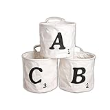 Generic A : Simplicity White&Black Linen Desk Storage Round Bucket Jewelry Holder Stationery Office 