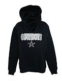 ダラス・カウボーイズWomen 'sサイズ2 x l glittered Wordmarkフード付きスウェットシャツ – Runs Small