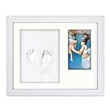 Binen 手形足形フレーム 写真立て ベビープリント手足型 木製フレーム 誕生記念 出産祝い メモリアル