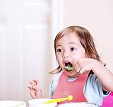 調節可能なスナップ閉鎖とクラムキャッチャーと少年少女のための幼児の子供の幼児のドリブルビブランチビブを給餌ソフト防水シリコーンかわいい赤ちゃんのよだれかけ